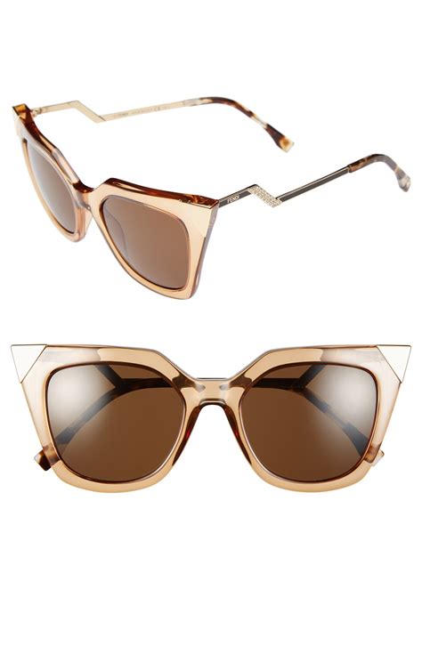 fendi embellished cat eye sunglasses|fendi cat eye sunglasses white.